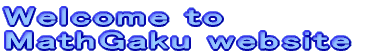 Welcome to MathGaku website